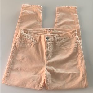 NWOT J Brand Sherbet colored cropped skinny jeans